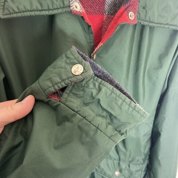 Thermo King Vintage Men M Hunting Jacket Plaid Wool Lined Nylon Shell - Picture 5 of 13